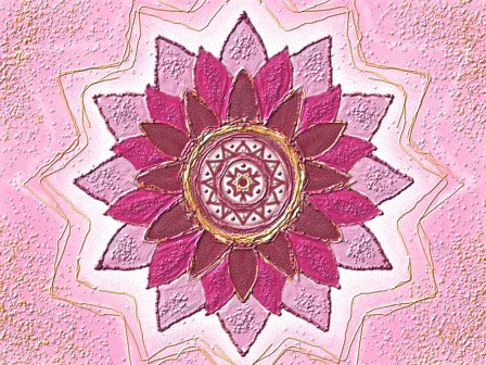 Chakra-Mandala Rot-Rosa