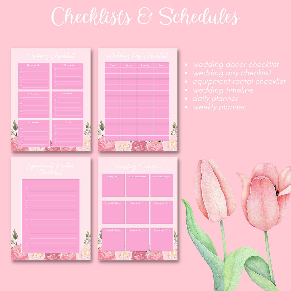 Thumbnail: Floral Pink Wedding Planner