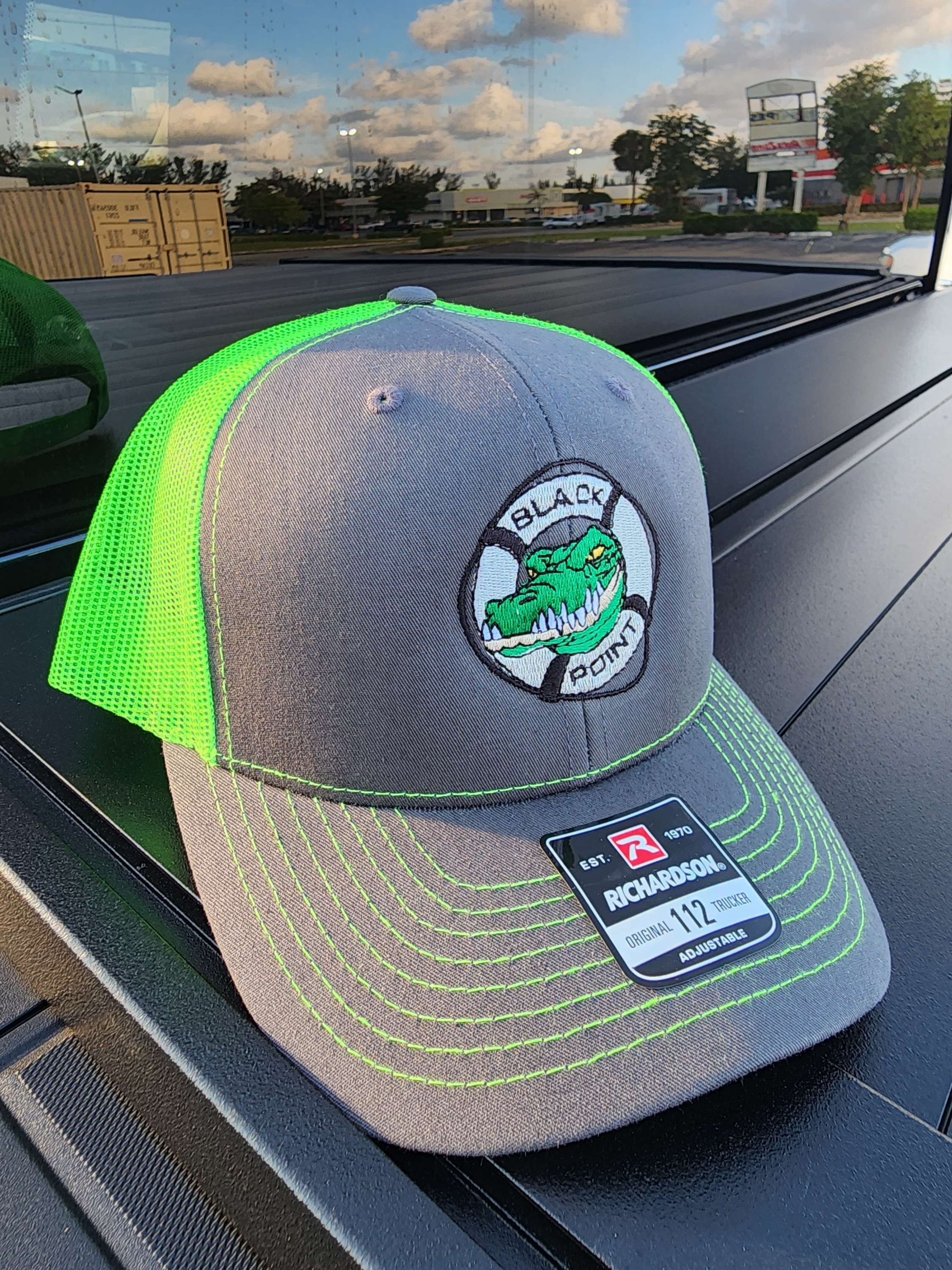 Fred the Croc (Black Point Neon Green)