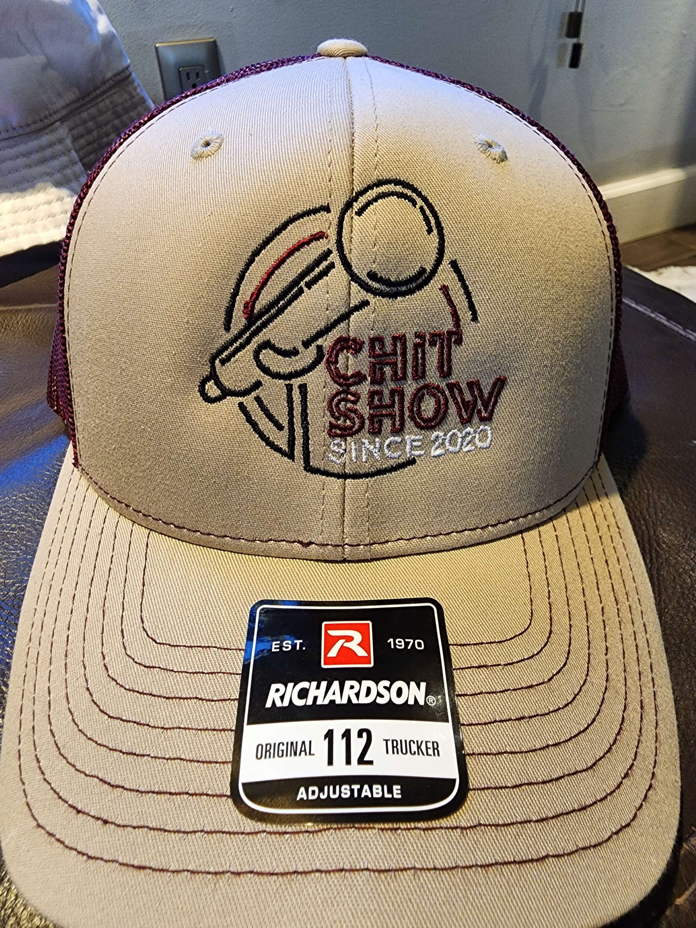 Chit Show Trucker Hat (Burgundy)