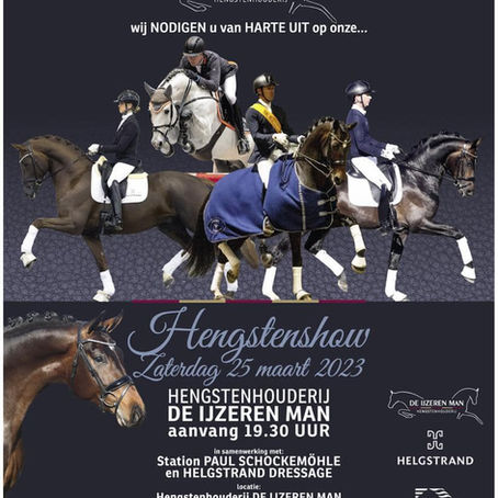 Bezoek onze stand bij de Hengstenshow van Hengstenhouderij De IJzeren Man