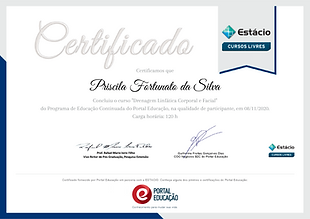 certificado Drenagem Linfática