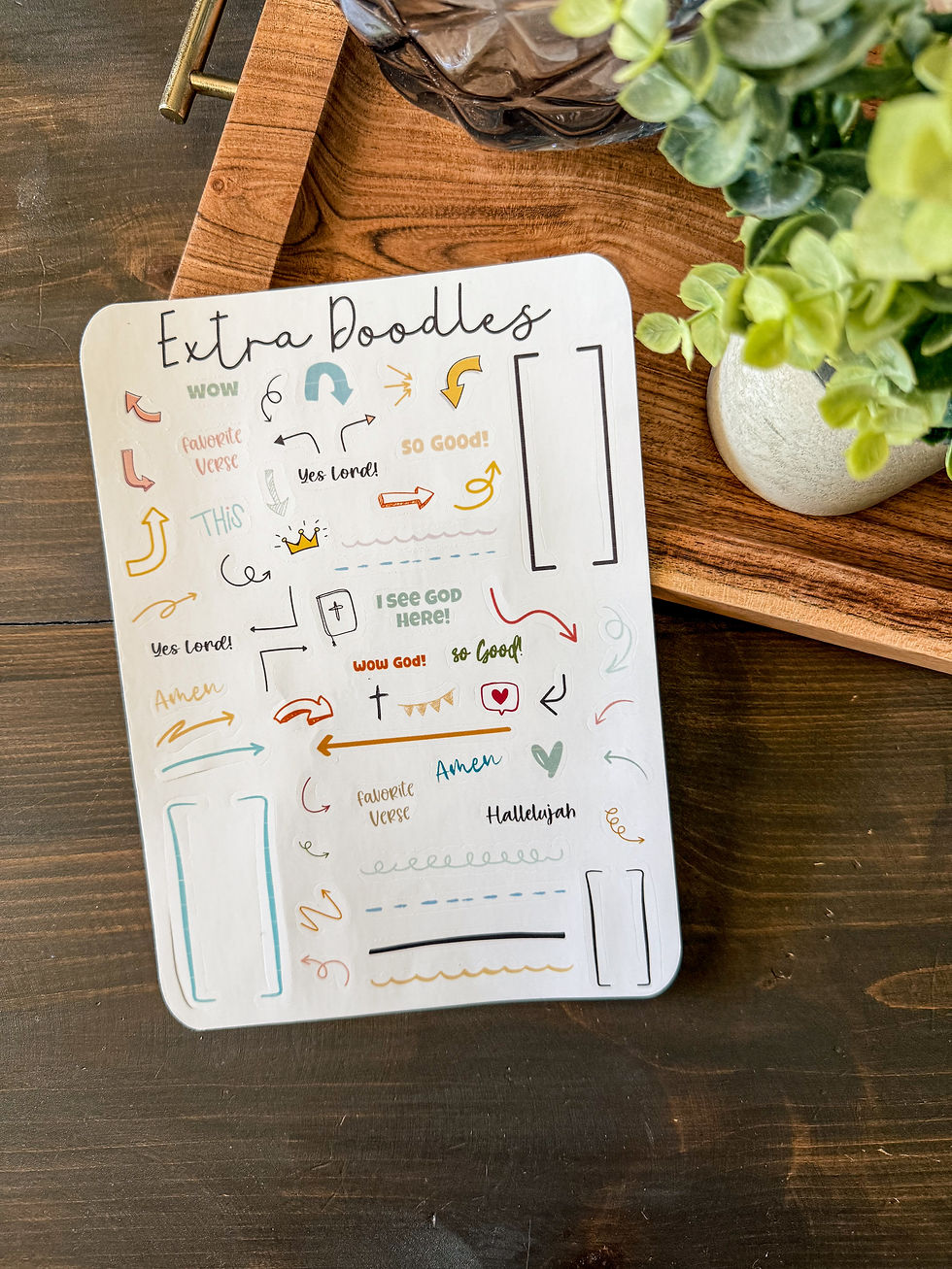 Extra Doodles Journaling Sticker Sheet