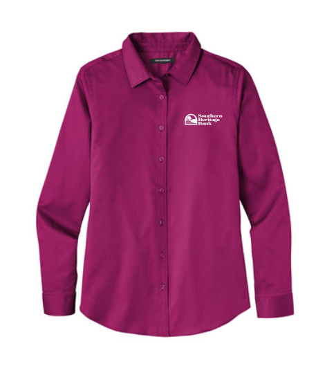 Thumbnail: ITEM # SHB013: Ladies Long Sleeve Twill Shirt