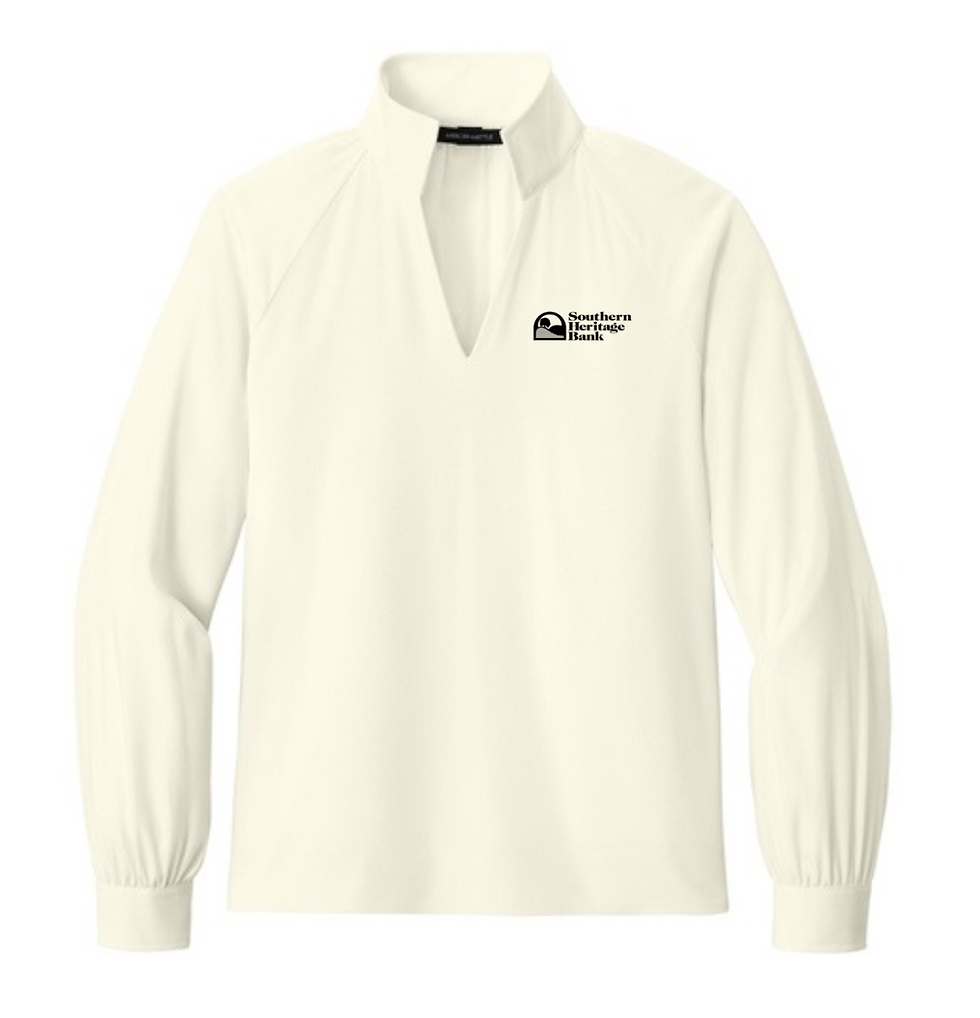 Thumbnail: Item#SHB030 Women’s Long Sleeve Buttery Soft Popover Blouse