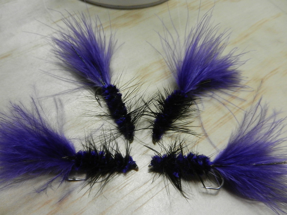 Thumbnail: Purple Wooly Bugger Full Cold Moon Collection 4-Pack