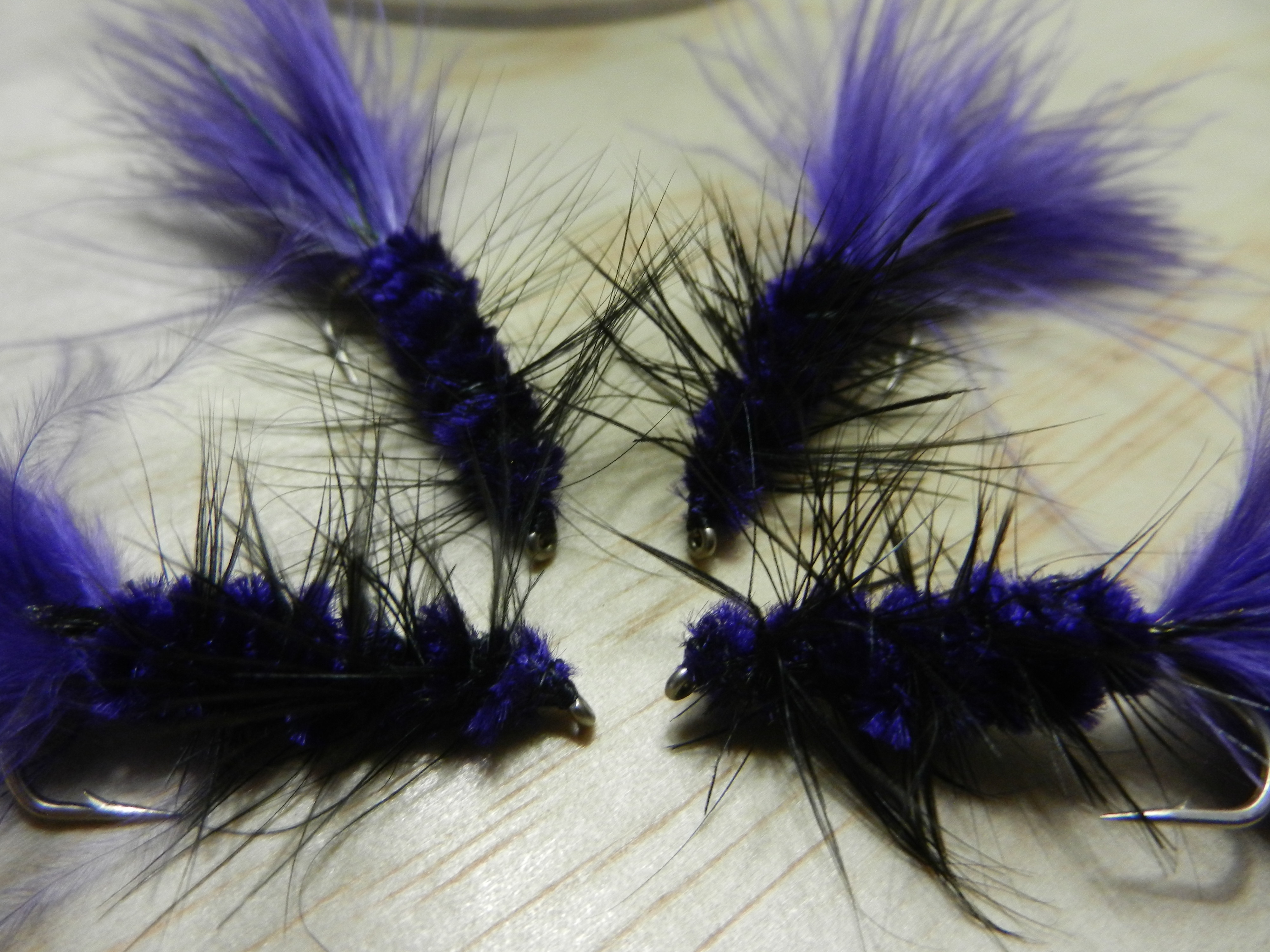 Purple Wooly Bugger Full Cold Moon Collection 4-Pack
