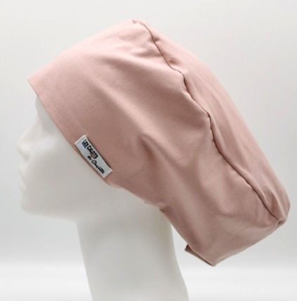 calot bloc charlotte tissu vieux rose couvrant