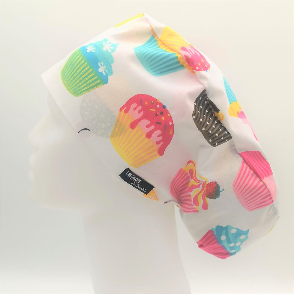 Thumbnail: calot bloc charlotte tissu honore couvrant bonbon gateaux bonbons sucre dentiste