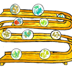 1.5 the marble run + contents 