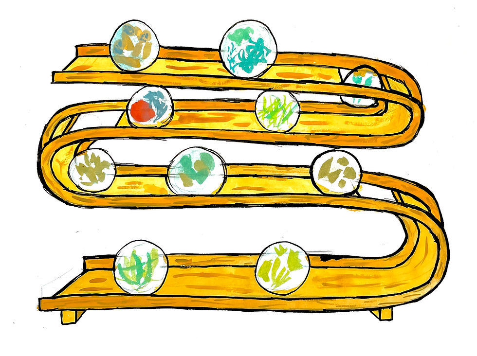 1.5 the marble run + contents 