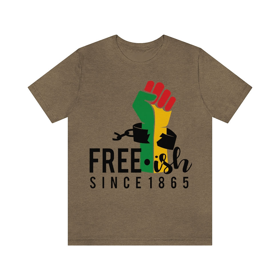 Thumbnail: Juneteenth Free-ish Unisex Jersey Short Sleeve Tee