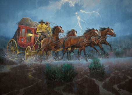 "Mud Splattered But On Schedule"