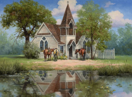 "Reflection Of A Country Church"