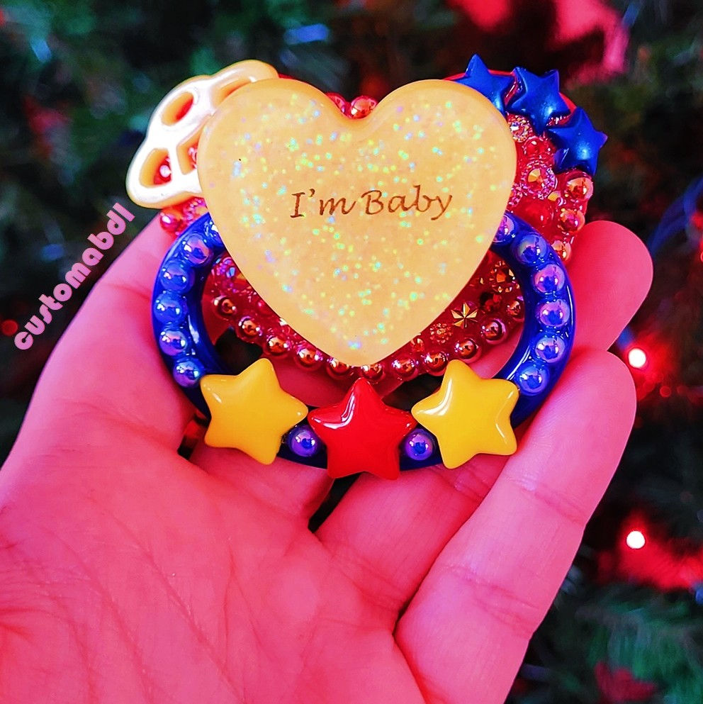 Primary I'm Baby Heart - Red, Yellow & Blue - Space, Planet, Stars