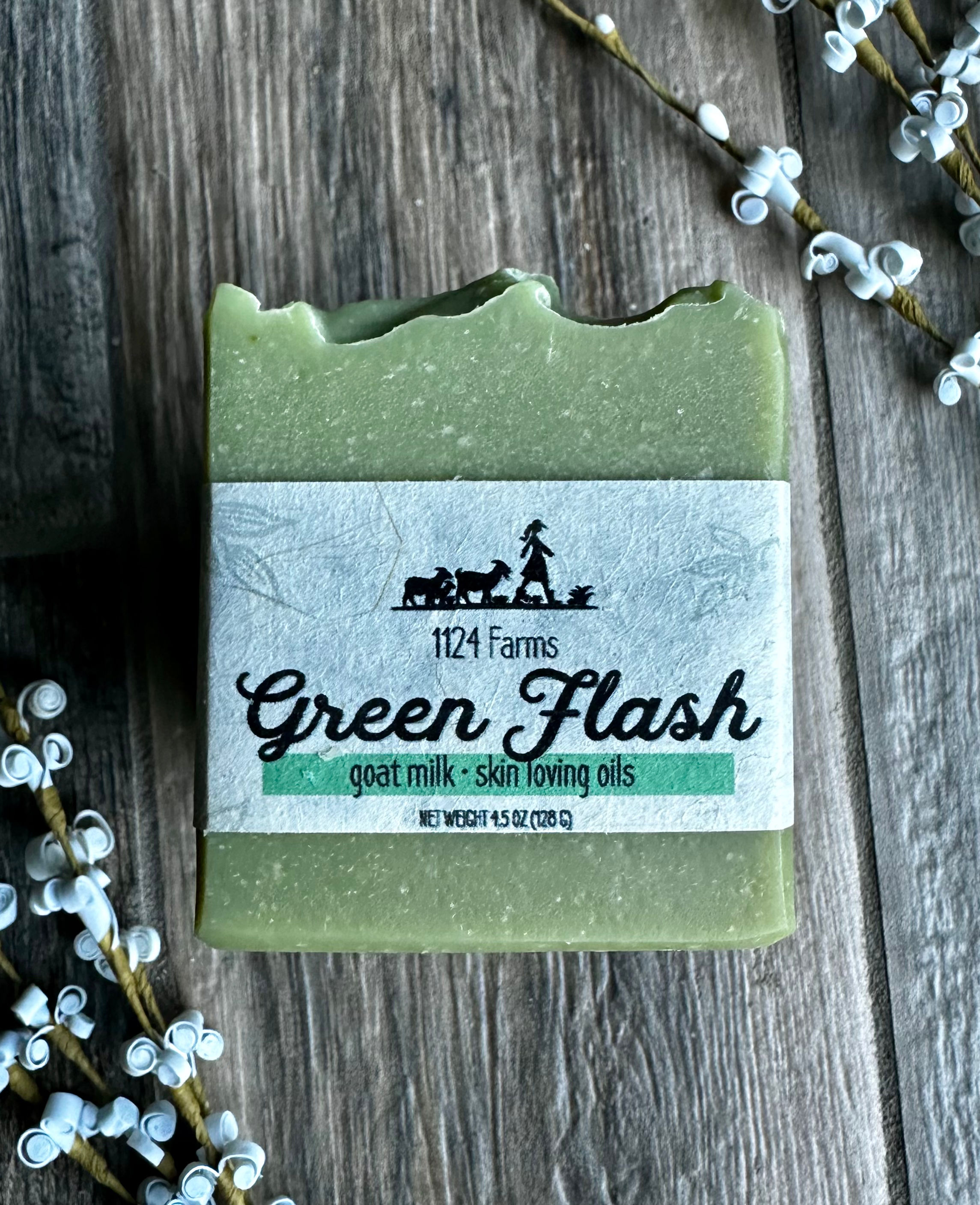 Green Flash –  Goat Milk Soap with Green Kaolin Clay
