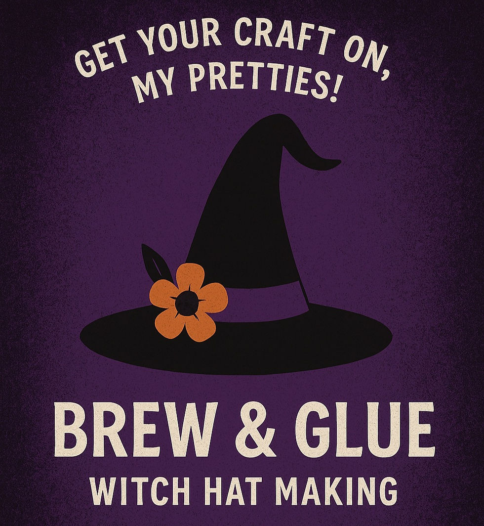 🎩✨ Besties Brew & Glue (Witch Hat Making)