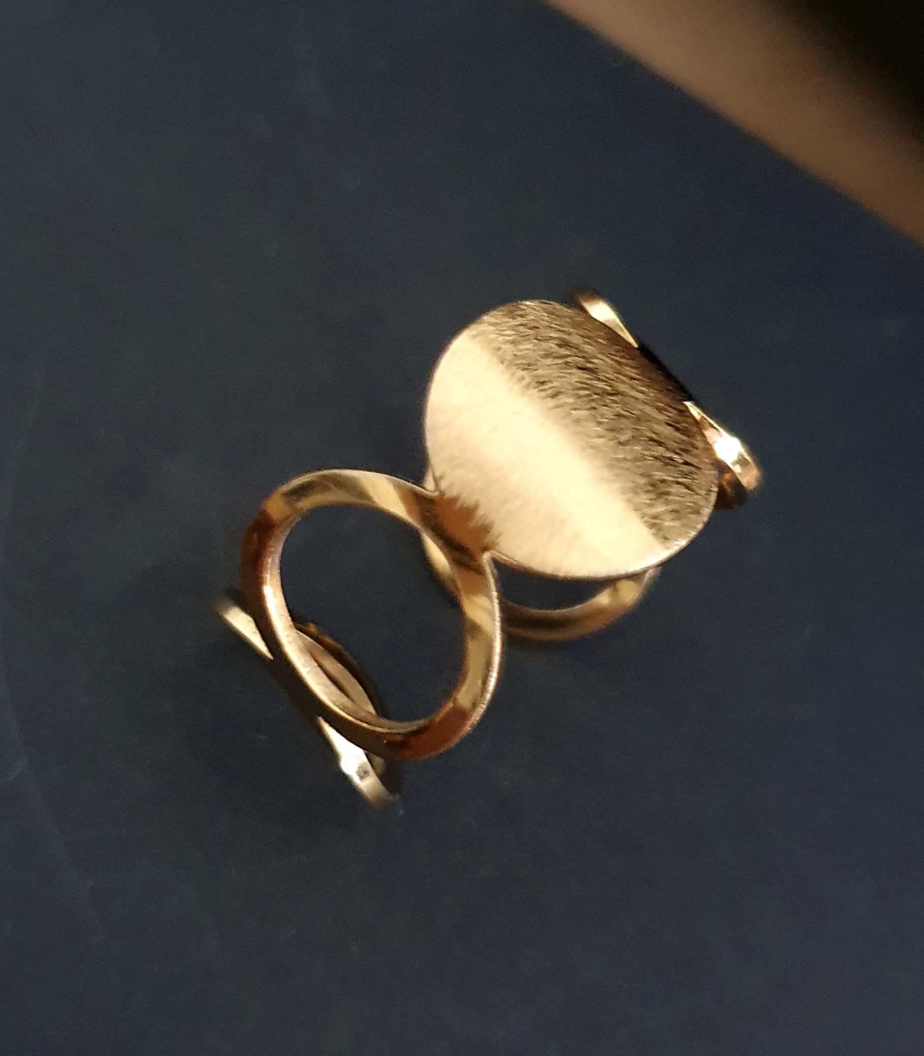 Bague anneau brossé Ikita