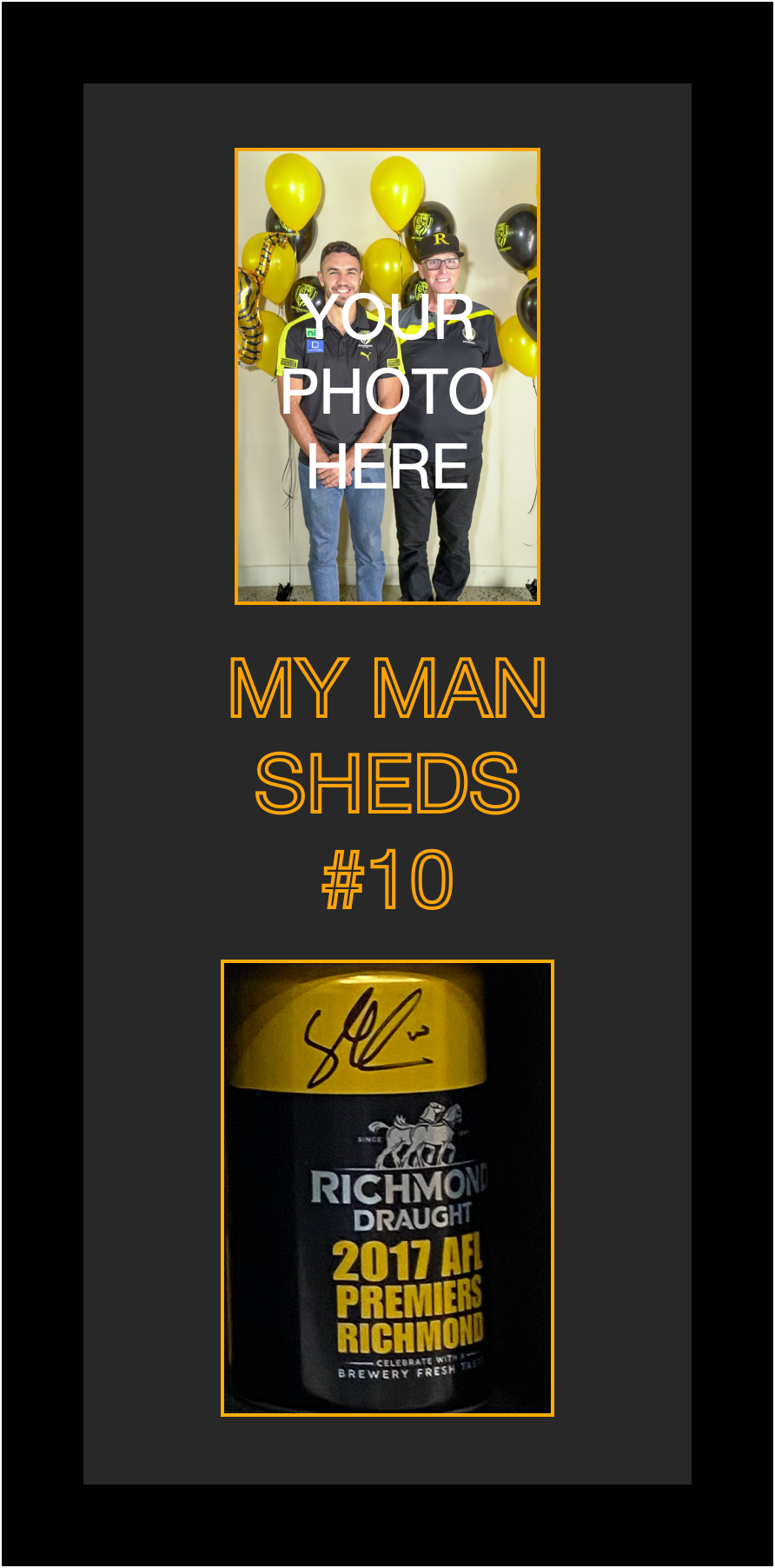 Thumbnail: Shane Edwards Signed Frame & Collectable Can