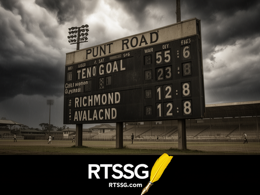 RTSSG feature image for The Quarter That Still Hasn’t Been Beaten: How Richmond Kicked 12.8 After Melbourne Had Just Kicked Ten Goals