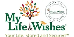 Legacy Vault(tm) Powered by My Life & Wishes Logo