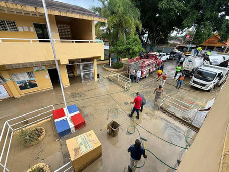 Al menos siete escuelas con daños por lluvias en Puerto Plata; 3,500 estudiantes afectados.