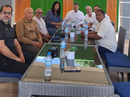 Los directivos de La Asociación Prodesarrollo de Punta Rucia (ADEPUR) realizaron una reunión con el director distrital, Edwin Espinal, para coordinar acciones conjuntas