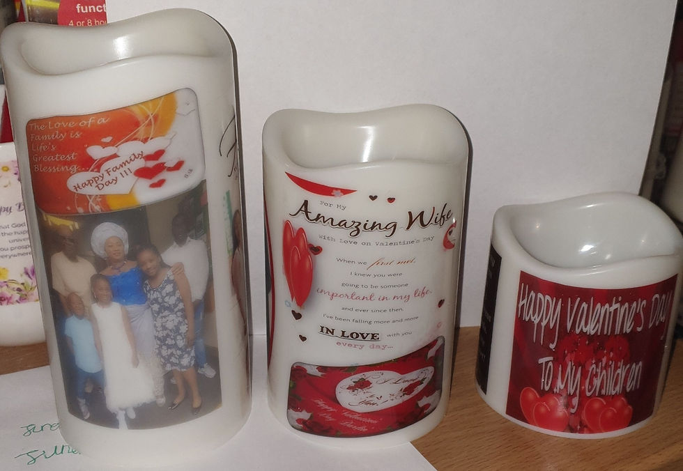 Thumbnail:  Set of three flameless pillar candle with remote 