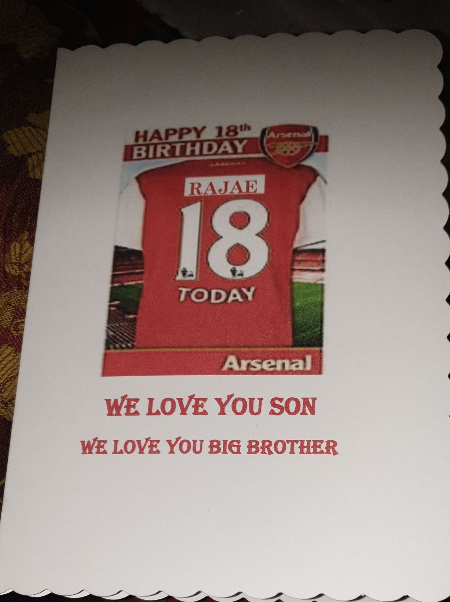 Card photo of acrostic description