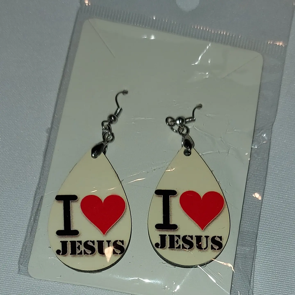 Thumbnail: Light wooden earrings 