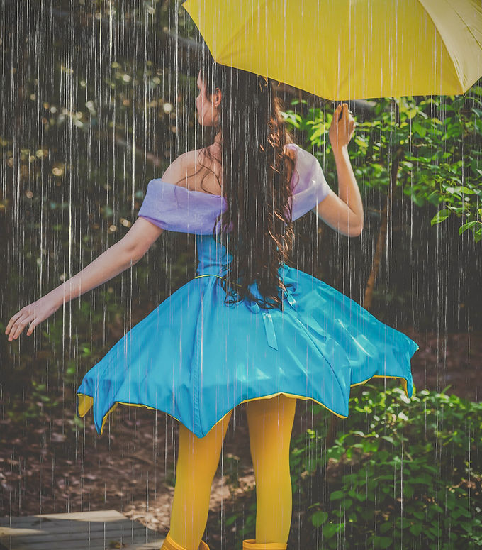 The Umbrella Dress Photo Shoot