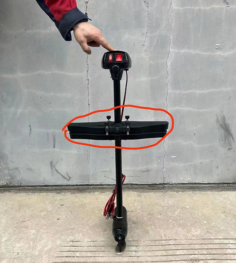 kayak Pedal drive hole trolling motor mount | Dragon Kayak