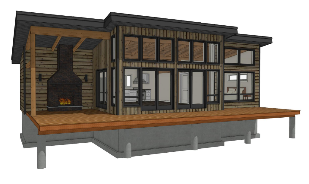 22' x 46' T-Rex 1 Bedroom Lake Cabin