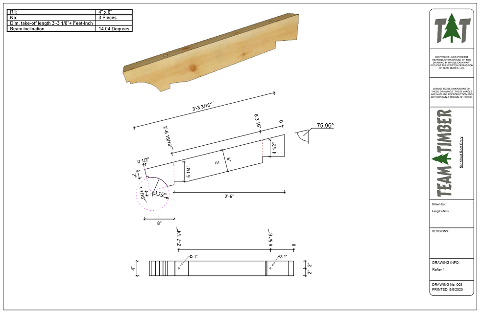 Thumbnail: 54" x 54" Shed Roof Entry