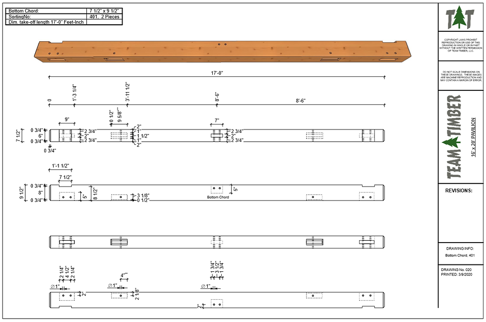 Thumbnail: 16' x 20' Mortise and Tenon Pavilion