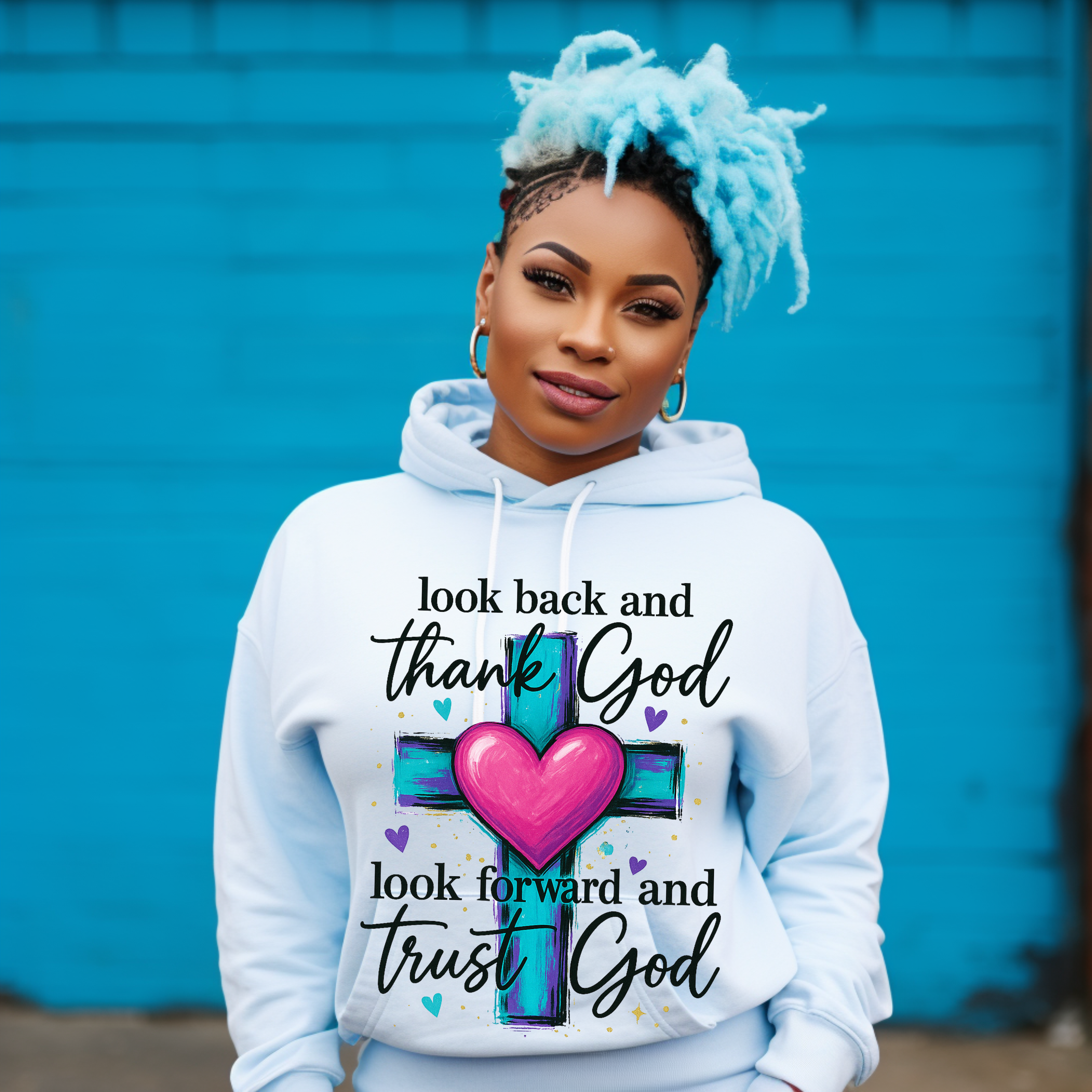 Look Back & Thank God – Faith Cross PNG