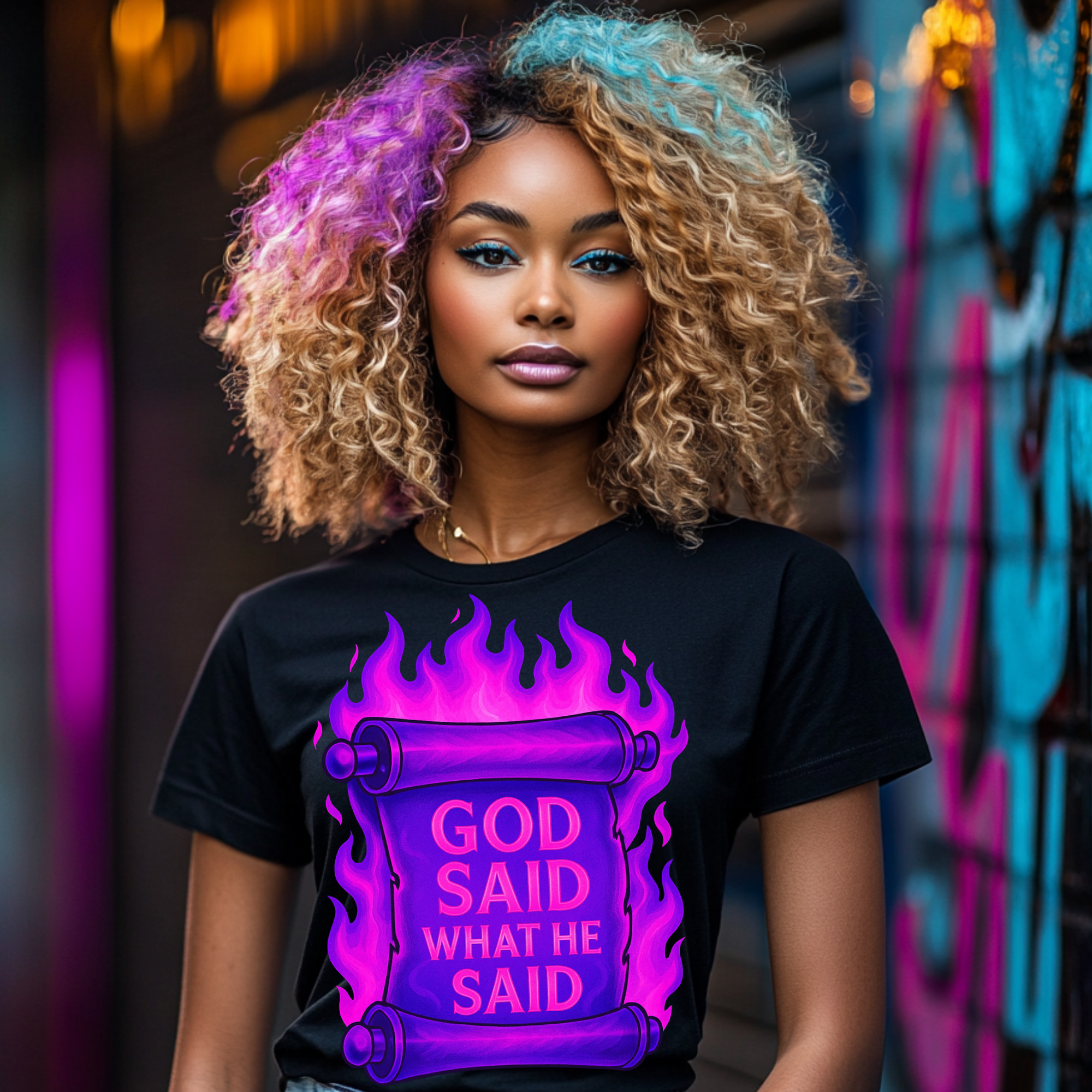 God Said What He Said PNG | Christian Sublimation Design | Bible Verse DTF Print