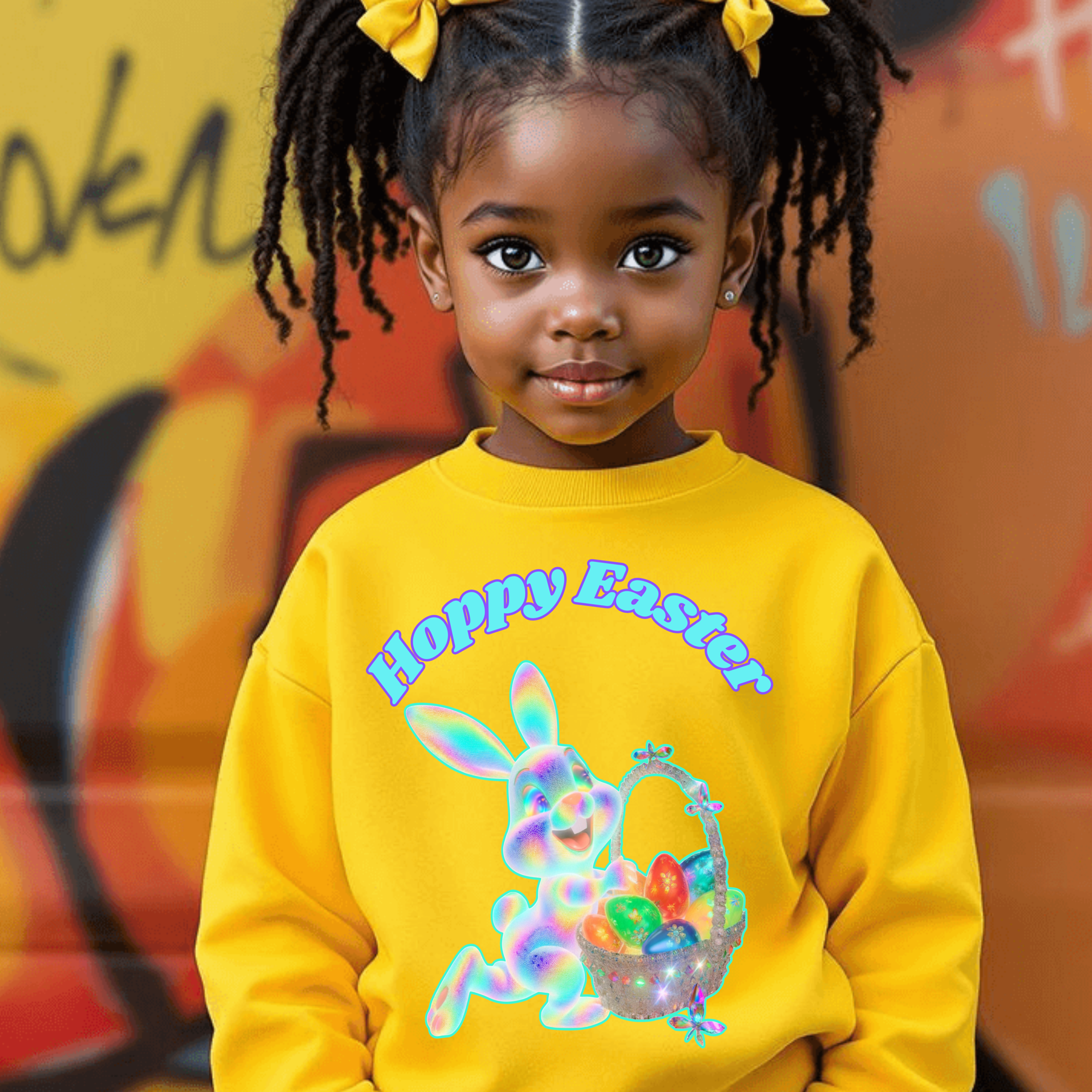 Hoppy Easter Bunny Clipart PNG - Digital Download for DTF & Sublimation