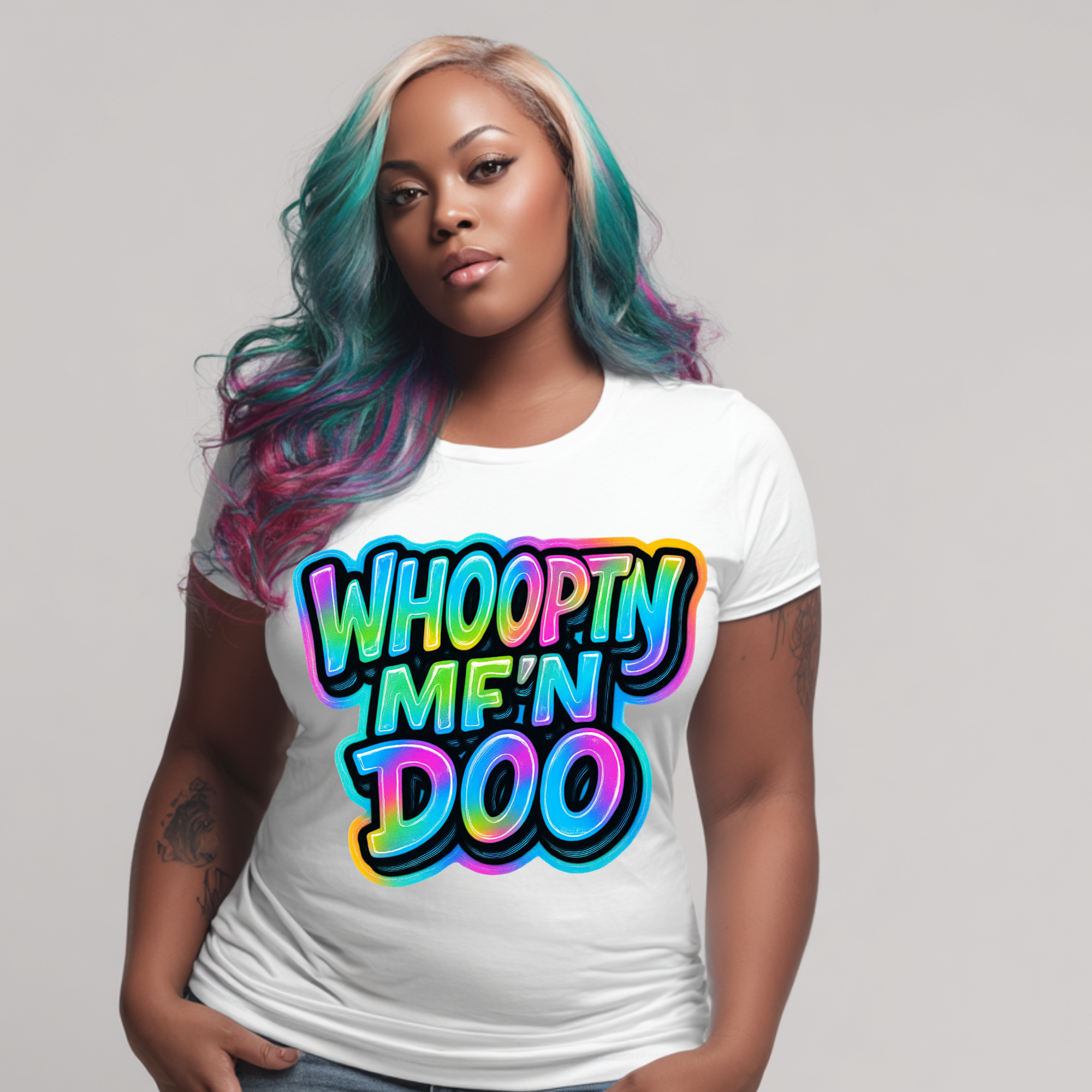 Whoopty MF’n Doo PNG, Funny Quote Digital File, Retro Bold Text,