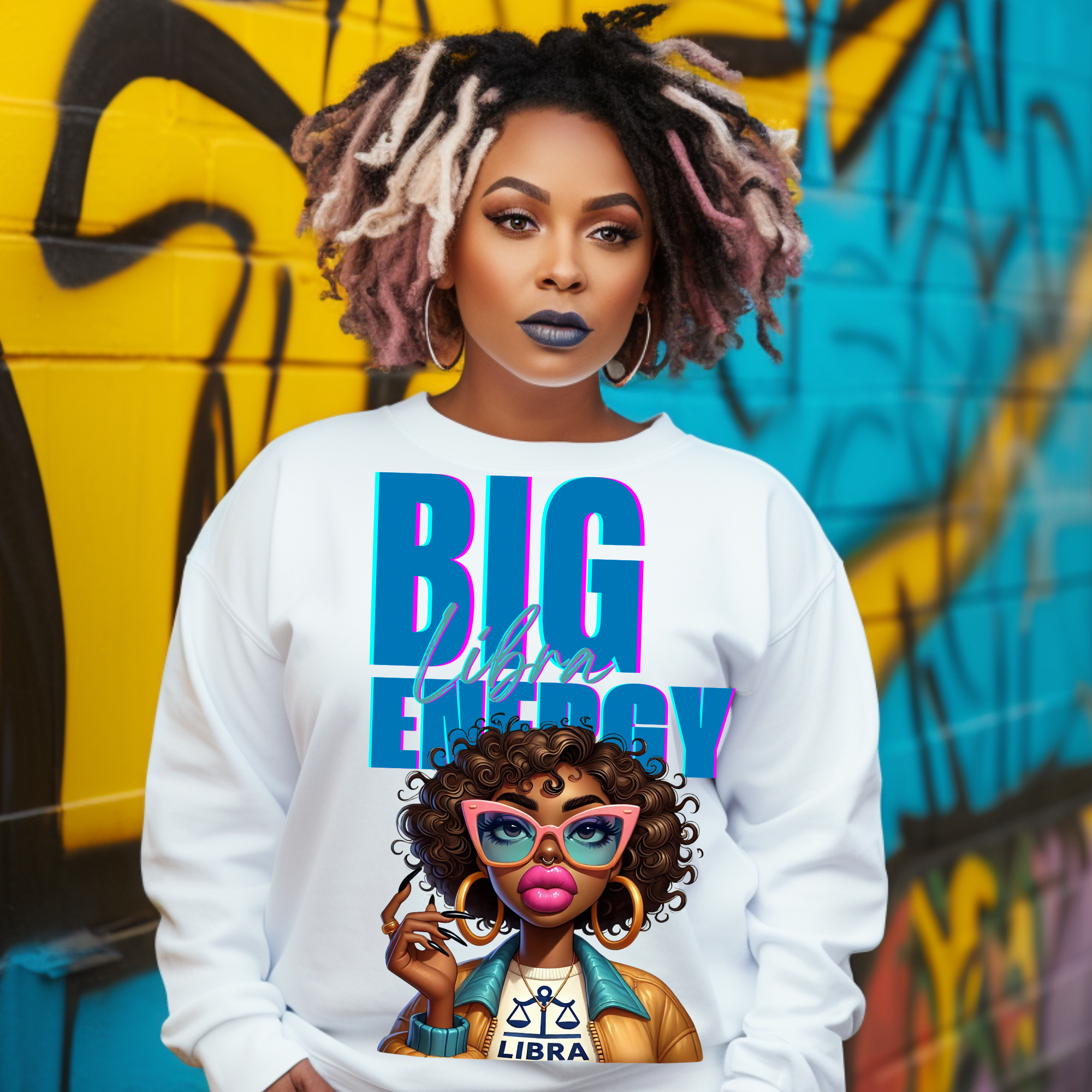 Big Libra Zodiac Energy PNG Instant Digital Download – Afro Astrology S