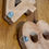 Thumbnail: Rustic Chunky Wooden Numbers – 10cm with Natural Bark & Hanging Clip (Indoor/Out