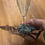 Thumbnail: Molten Glass on wood VASE