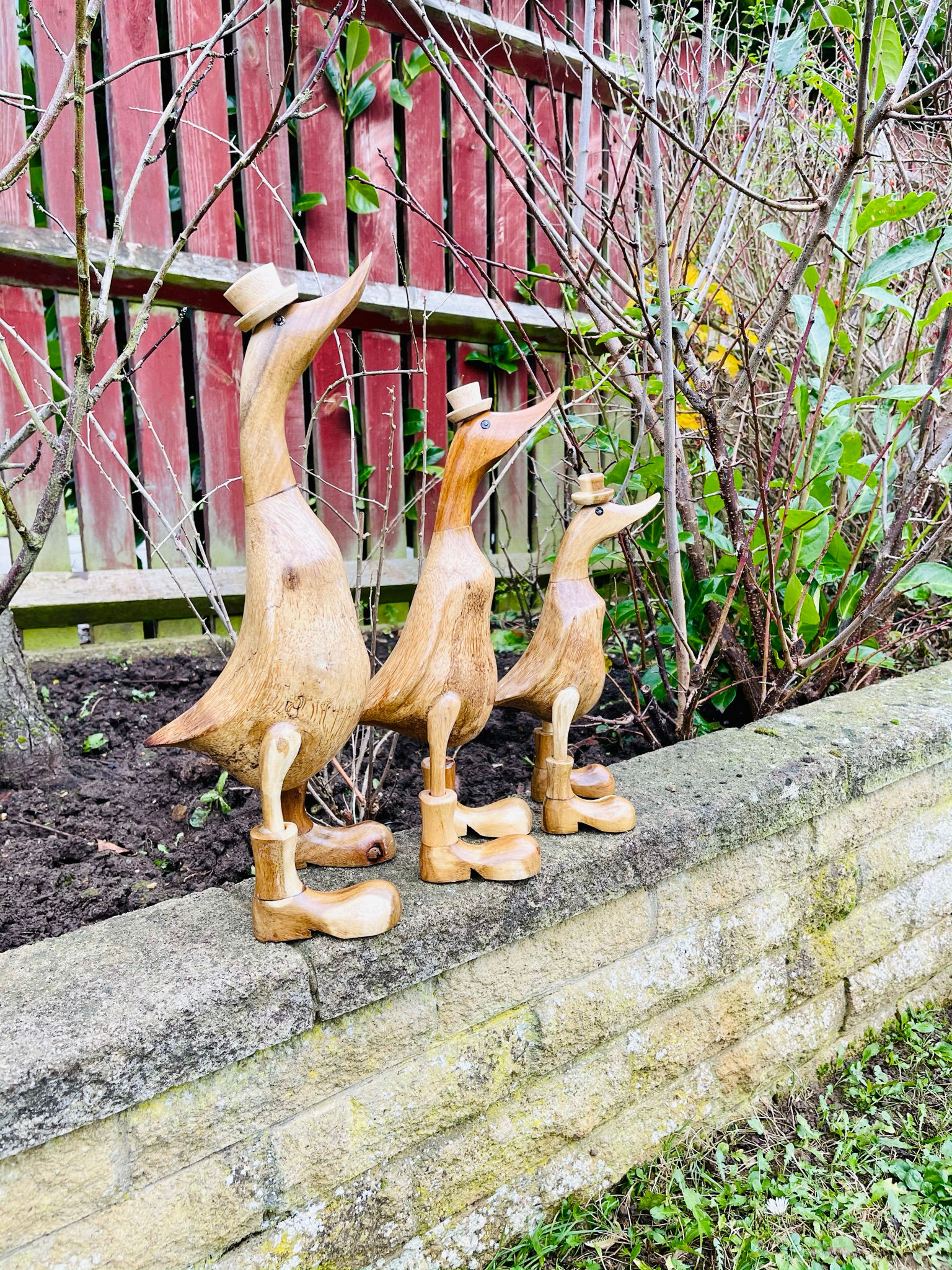 Duck with hat and boots - natural