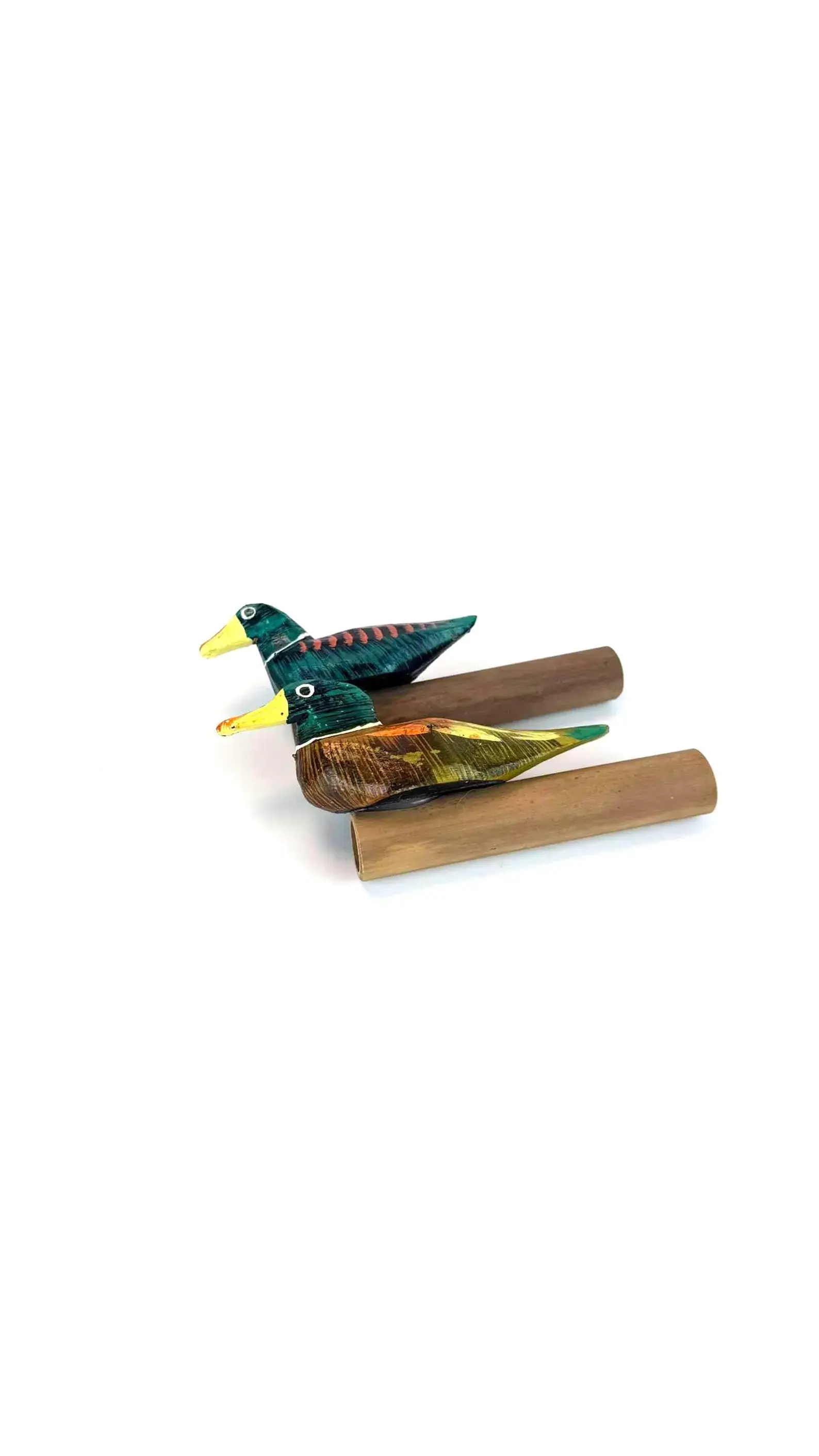 Handmade Wooden Duck Whistle set of 2 – Real Duck Sound Toy & Nature Gift bundle