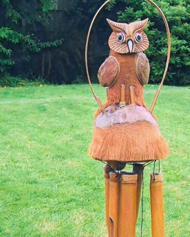 Owl wind chime