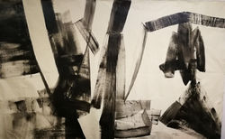 GREAT EBONY smalto su tela 350x190