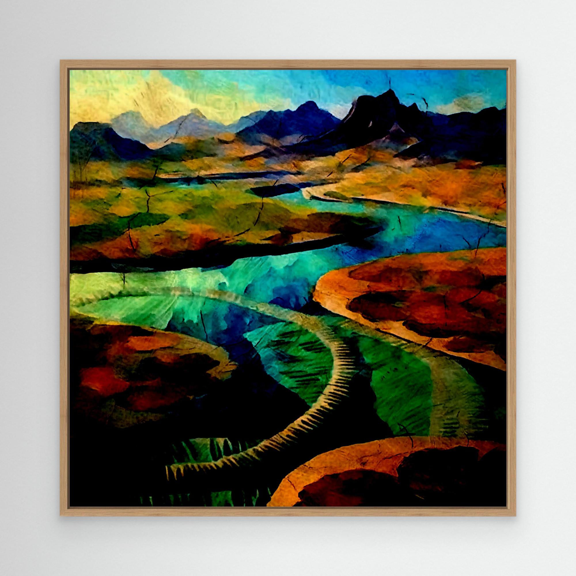 Paesaggio azzurro della sera