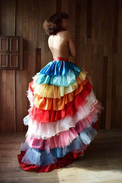 Drag Artist Cake Dress Sweet Costume Colorful Kleurrijk Kostuum Rok Costume Design Artiest Kostuum Kostuum ontwerp Tule Prinsessenjurk Princess Dress Reclaimed Textiles Zero Waste No Waste Repurpose Circularity Handmade Sewing Handgemaakt Circulariteit Naaien Handwerk Maatwerk Craft Ambacht Upcycling Fabrics Stoffen recyclen Recycling Recycled Fabrics Vintage Sustainability Duurzaamheid Slow Fashion Circular Fashion Circulaire mode Ethical Fashion Tailor Tailormade Tailorship Couture Sustainable Couture One of a Kind Unique Outfit Sustainable Wardrobe Duurzame Kledingkast Duurzaam Theaterkostuum Podium Kostuum Podium Outfit Ethical Wardrobe Dutch Design Made in Utrecht Pleun Pijnenburg PLEUNPIJNENBURG Duurzaamheid Bewust Consumeren Deadstock Leftover Fabrics