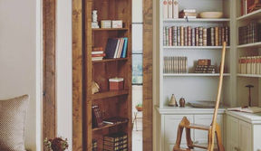 Hidden bookshelf door