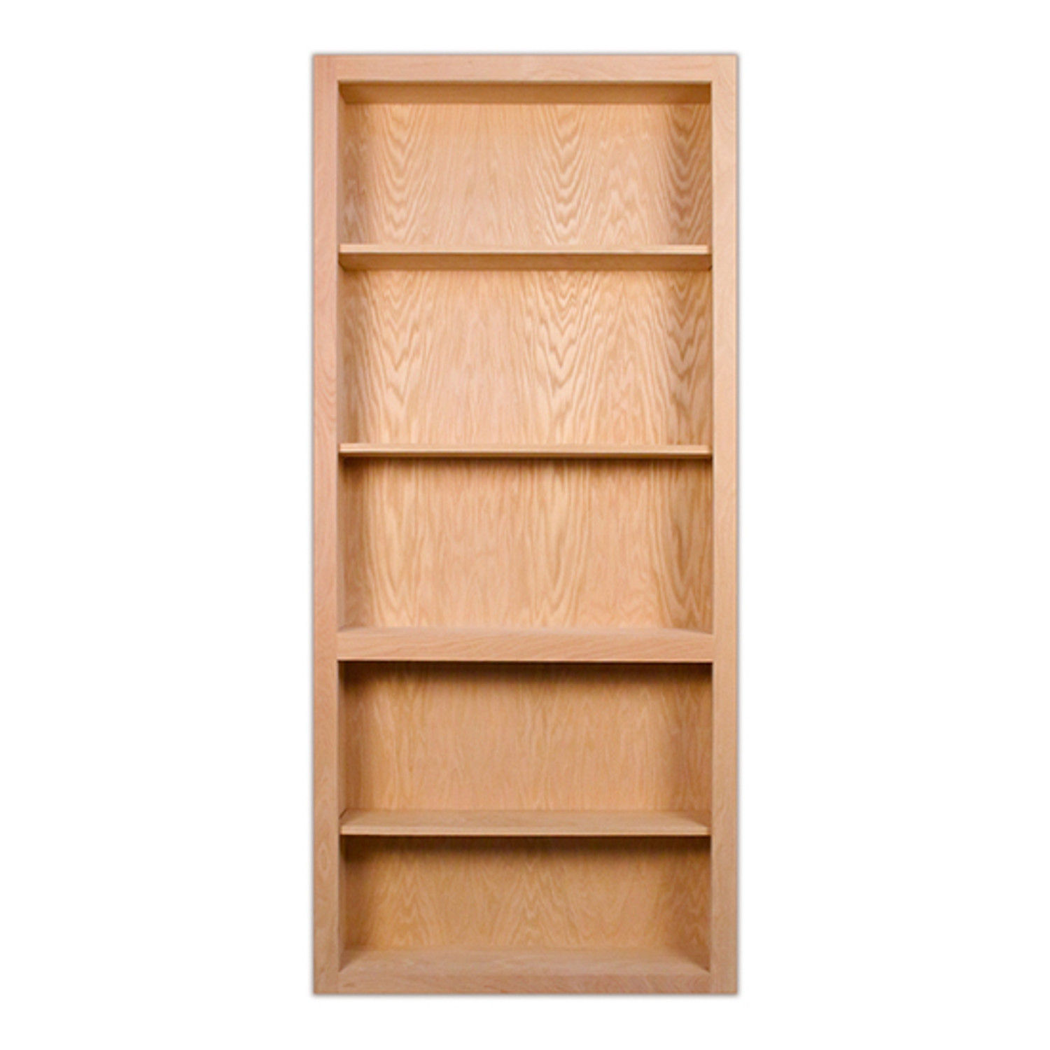 Hidden Door Bookshelf - American Oak